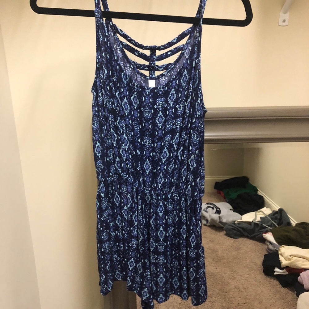 blue printed romper!